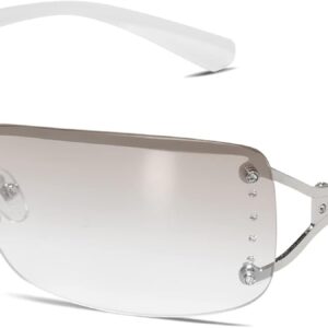 VANLINKER Stylish Rimless Frameless Rectangle Sunglasses for Women